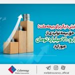 موفقیتی دیگر برای بیمه ملت؛ حق بیمه تولیدی از ۱۷ هزار و ۷۱۰ میلیارد تومان عبور کرد