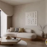 نقشه منزل 100 متری دوخوابه؛ دکوراسیون داخلی مینیمال و مدرن با بهترین جانمایی فضا
