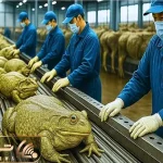فرآوری قورباغه؛ پشت پرده مرزعه ای که از قورباغه مردابی طلا می سازد