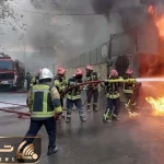 جزییات آتش‌سوزی در بزرگراه آزادگان