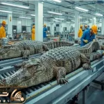 فرآوری تمساح؛ پوست تمساح از بیخ و بن می‌کنن تا بازار پوشاک و غذا رو بگیرن دستشون