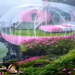 معماری خلاقانه؛ نوک کوه گنبد شیشه ای زدن ویو بارون و جنگل عین قصه ها جلو چشمشونه
