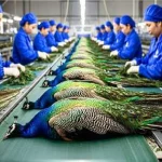فرآوری طاووس؛ طاووس و پرش تزیینی نیستن؛ منبع درآمد هستن