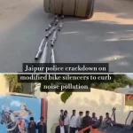پلیس هند اگزوزهای گو‌ش‌خراش موتورسیکلت‌ها را نابود کرد