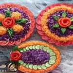 آموزش آشپزی؛ روش های ساده تزئین سالاد به همراه ترفند خرد کردن سبزیجات