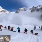 معماری طبیعت؛ اسکی سوارها تو برف و بوران اجلشون رسید بد هم رسید