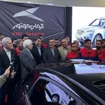 رونمایی از هاچ‌بک ملی "کی‌ام‌سی شدو" کرمان موتور با حضور معاون اجرایی رئیس‌جمهور (+عکس)